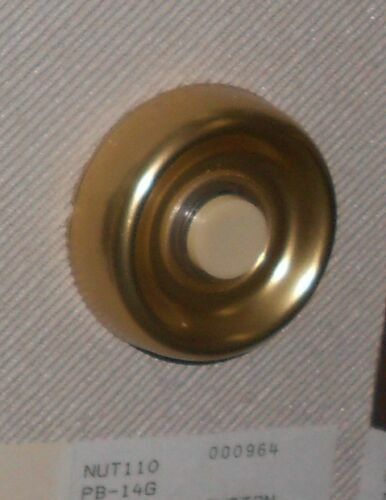 NuTone Push Button Gold-Toned NON-LIGHTED Pushbutton Super Fast Ship NEW PB-14G