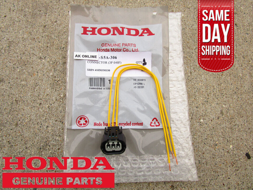 12 - 16 HONDA CR-V FRONT TURN SIGNAL LIGHT PIGTAIL CONNECTOR OEM NEW