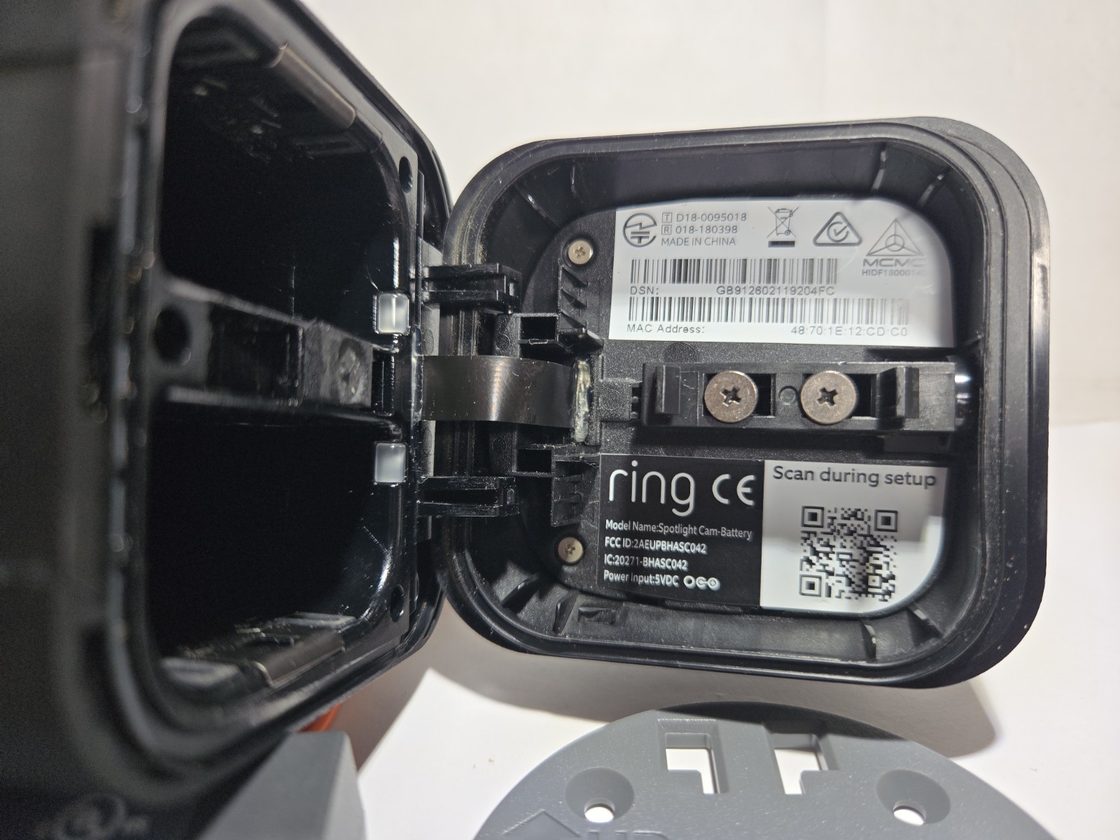 Ring Spotlight Cam Outdoor Battery Powered Security Camera Black