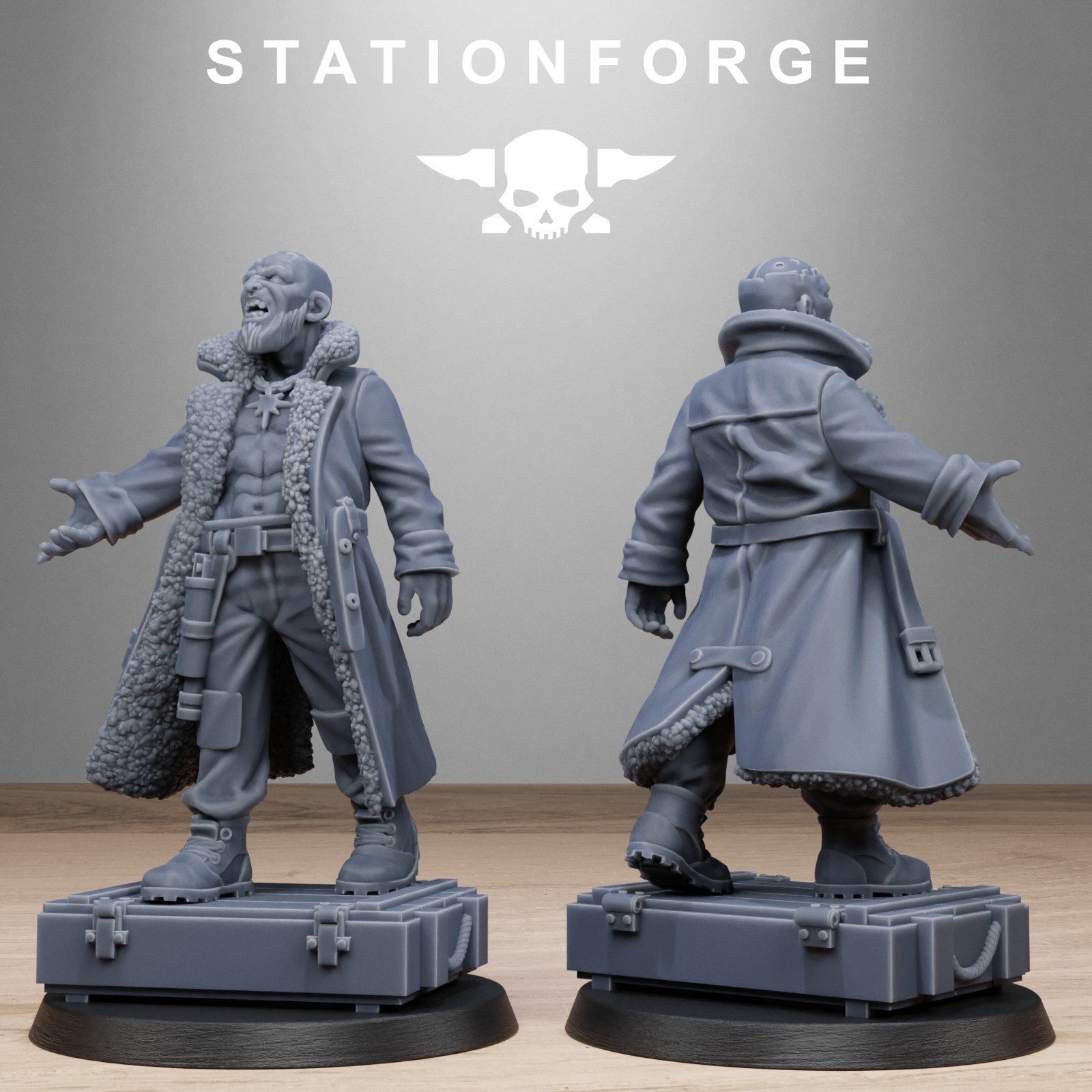 GrimCorp Scrap operatives from Station Forge 32mm.