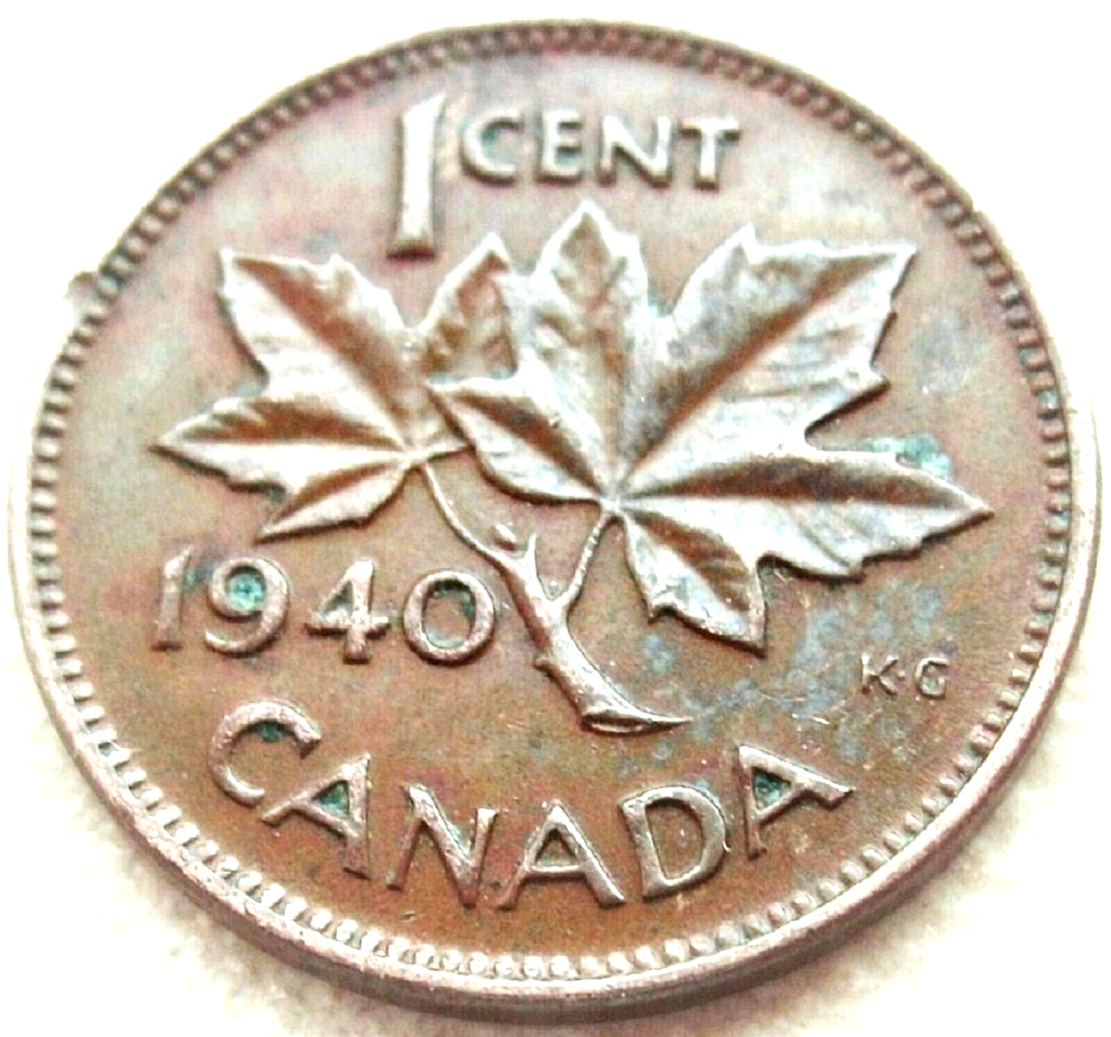 1940 CANADA ONE CENT GEORGE VI