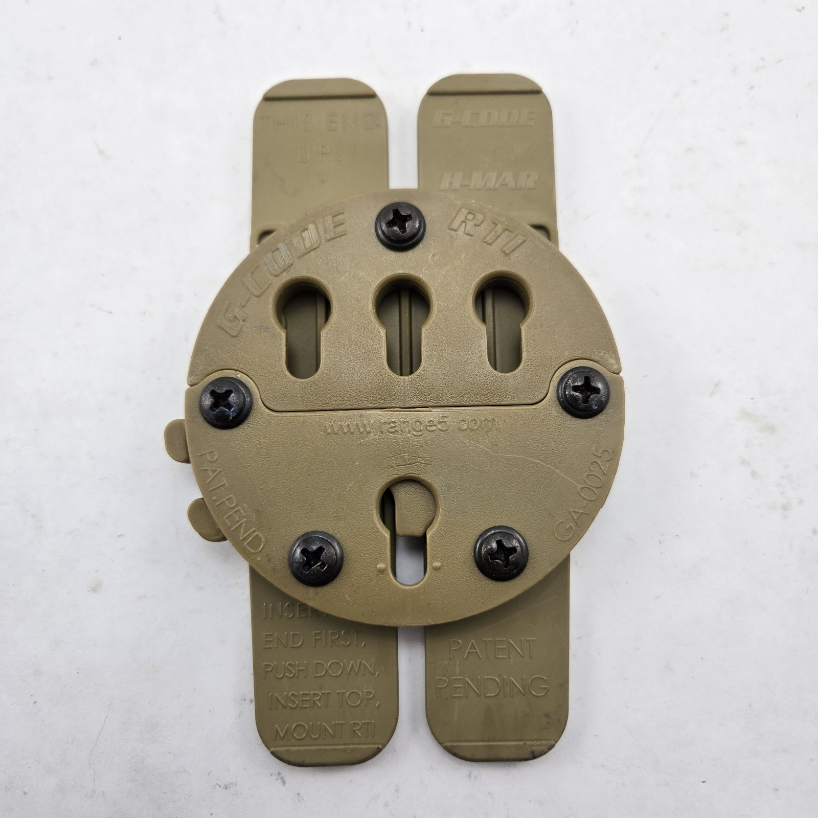G-Code Holster RTI H-MAR MOLLE Vest Adapter Coyote Tan QD USMC IMTH