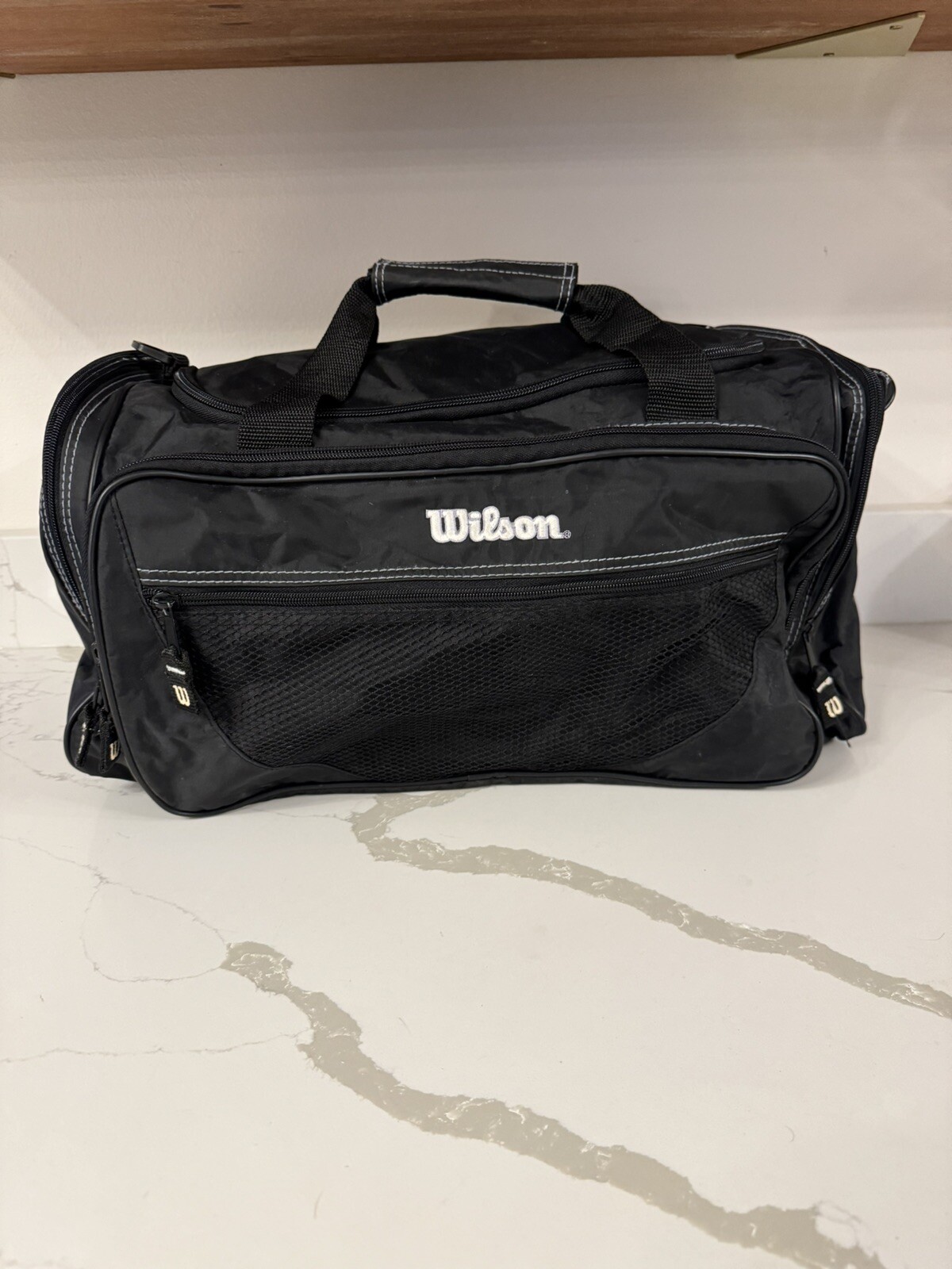 Wilson Canvas Sport Duffle Bag - Black - Medium size