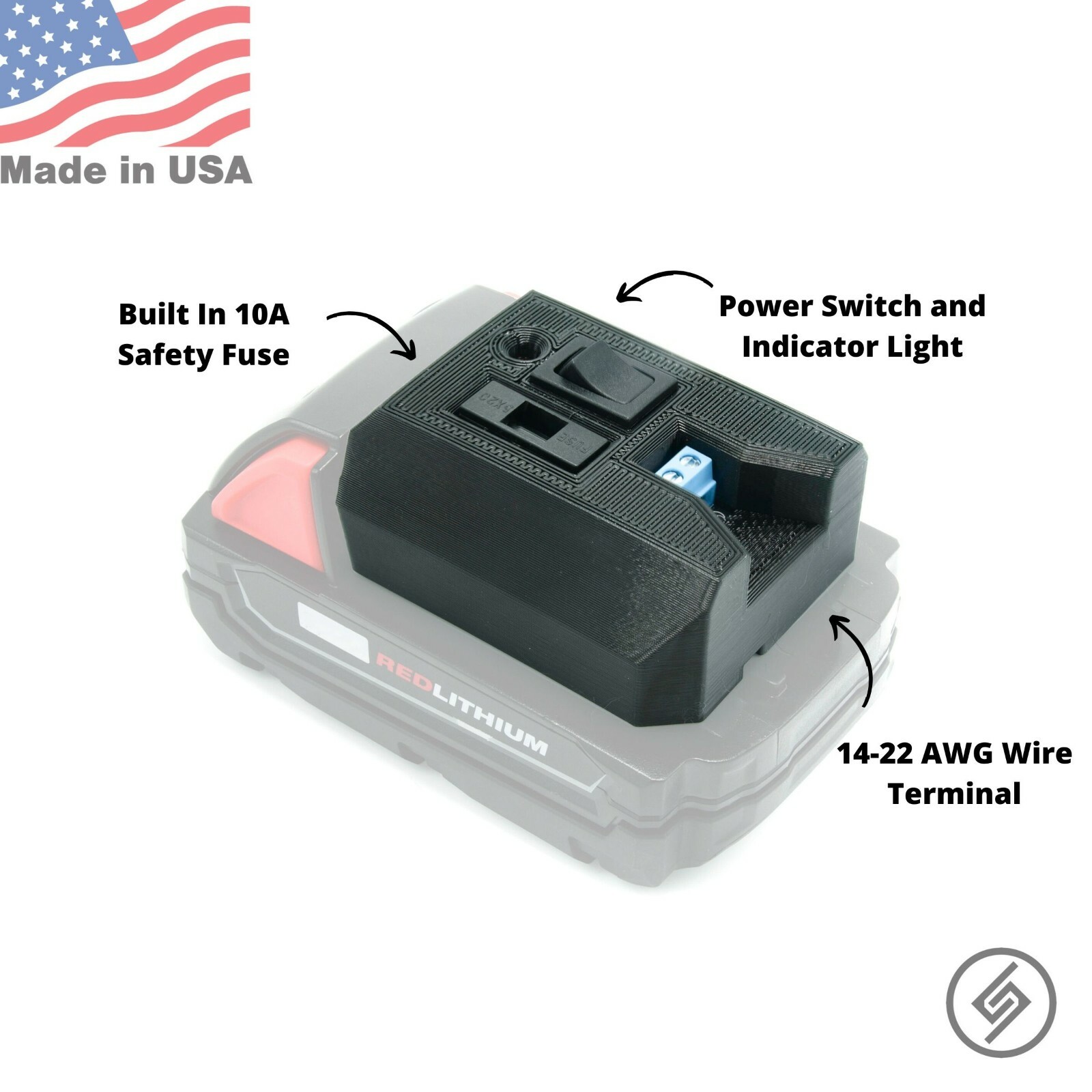 Spartan Mounts™ M18 Battery Adapter | Convert M18 Battery to Robotic Project 18v