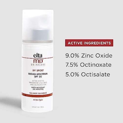Elta MD UV Sport SPF 50+ Sunscreen 8 oz