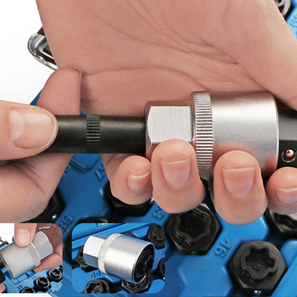 22pcs Universal Locking Lug Nut Master Key Set Wheel Lock Removal Tool NEW US