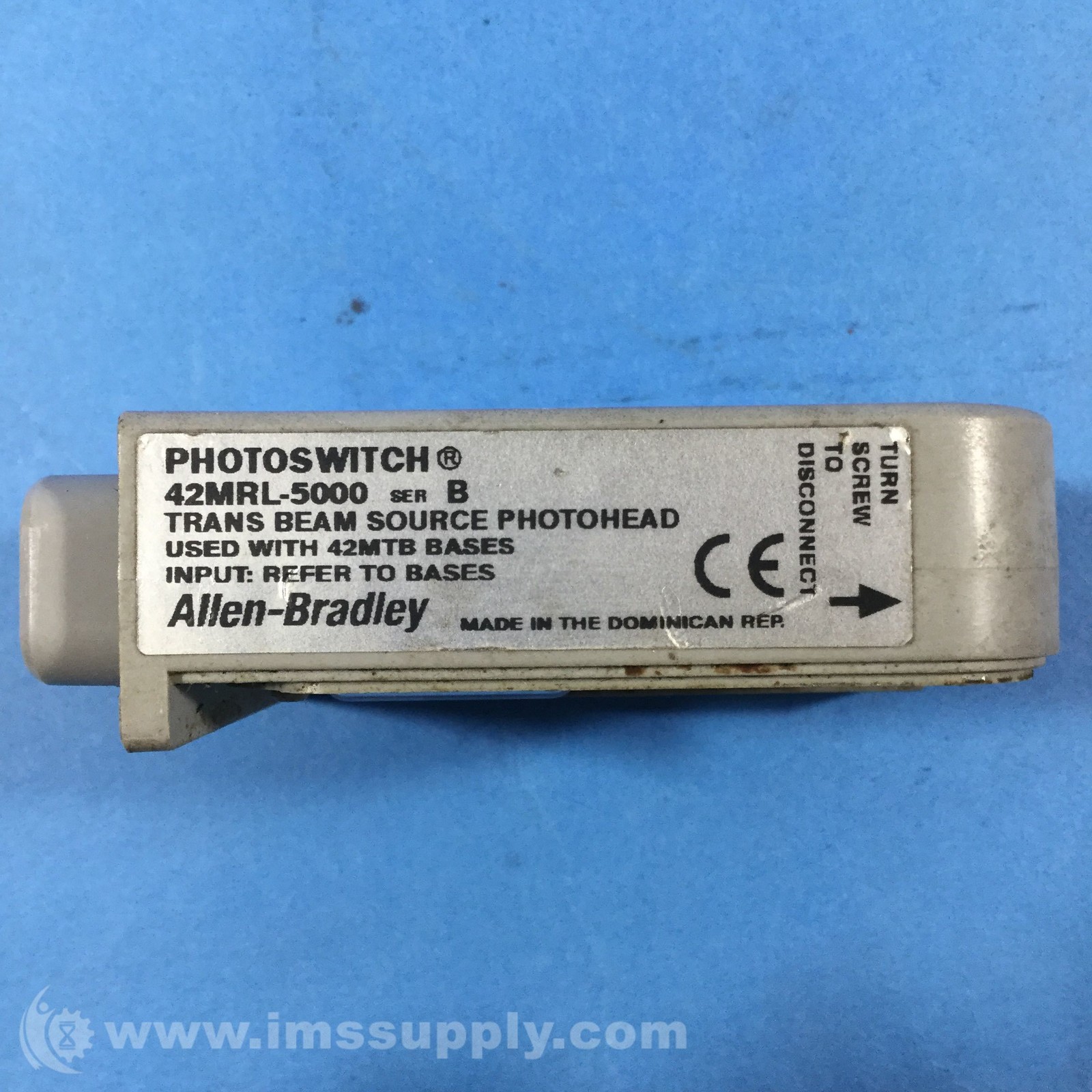 Allen Bradley 42MRL-5000 Trans Beam Light Source Photohead USIP