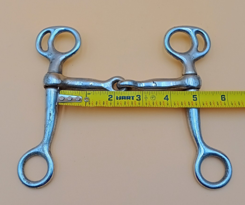 Western Tom Thumb Snaffle Bit 4 1/2" Mouth