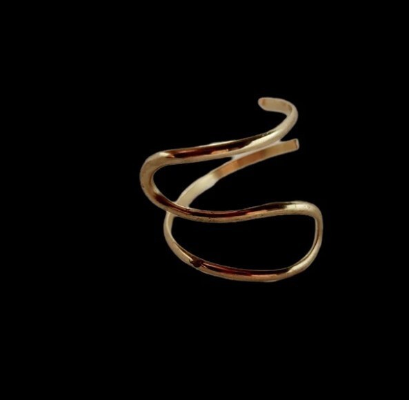 Women's Wedding Gift Solid Metal Adjustable Big Toe Ring 925 Silver