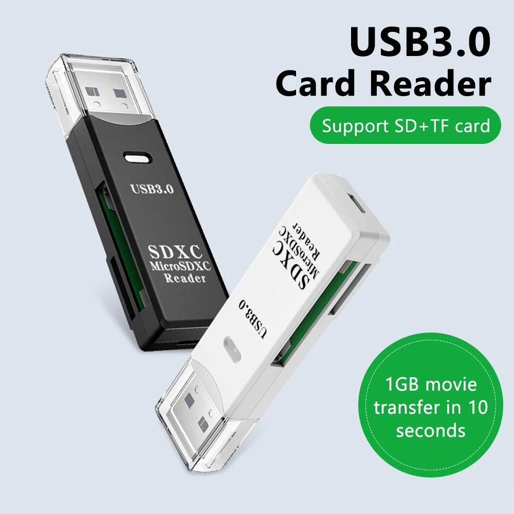 USB 3.0 Micro SD SDHC TF Card Reader Memory Adapter for PC Laptop Camera