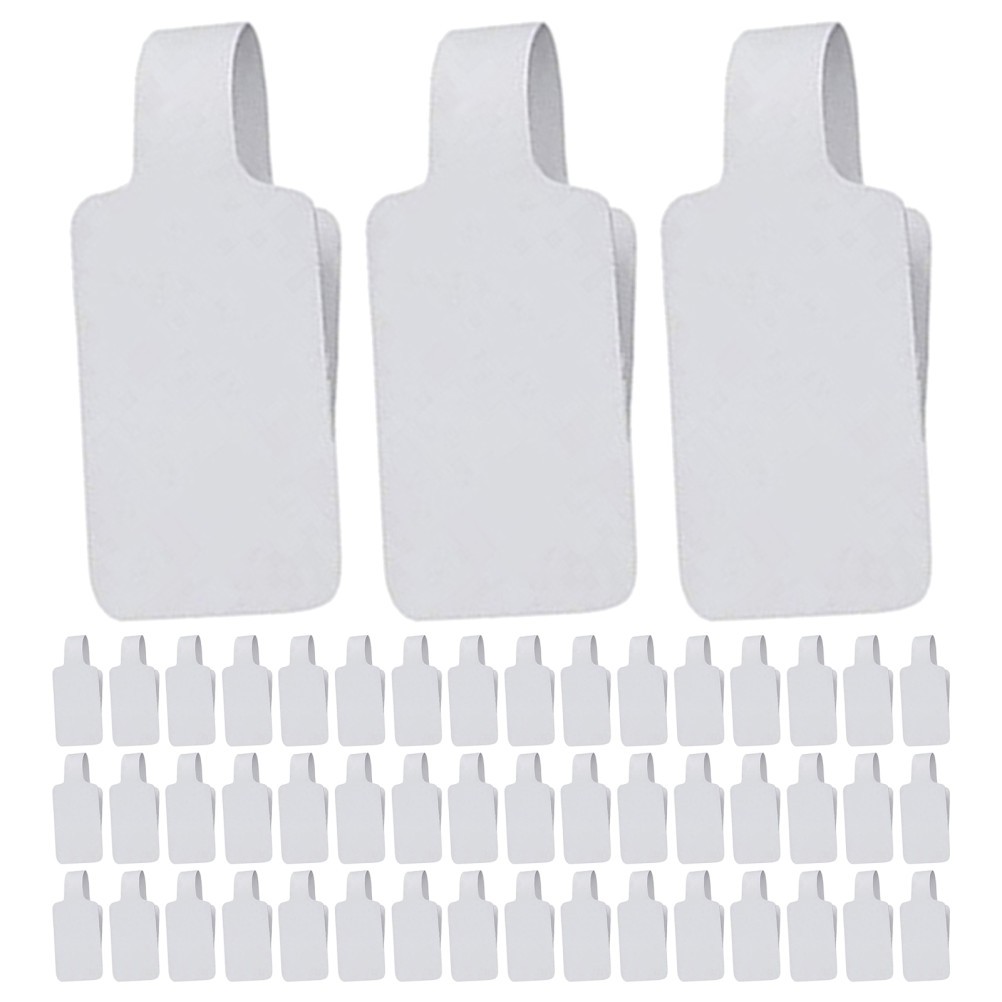 500Pcs Blank Paper Jewelry Tags Reusable White Price Stickers for Display
