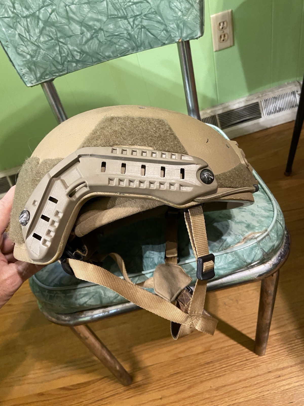 Hard Headed Veterans ATE2 Ballistic Hi Cut Tan, Size Large With ARC Rails
