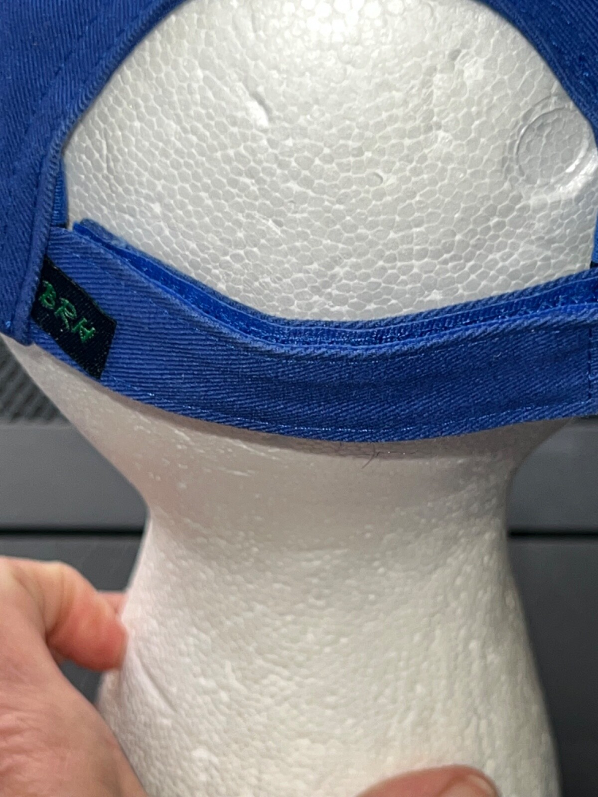 Ideal in light blue on a Royal blue Brian Robinson Headwear Hat Cap Hook Loop