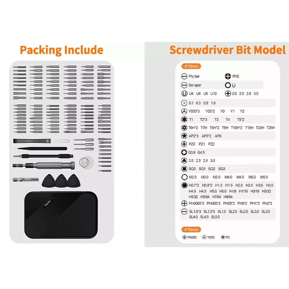 130 in 1 Precision Screwdriver Set PC Phone Laptop Electronics Repair Tool Kit