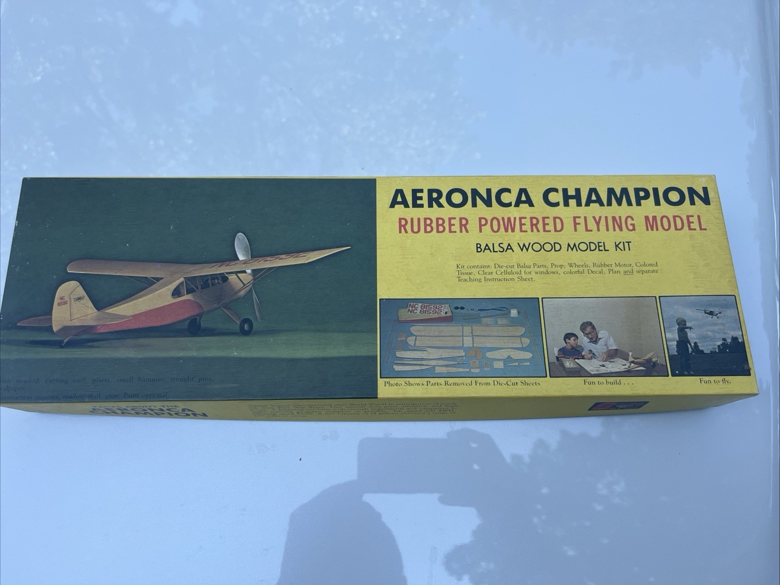 Sterling Aeronca Champion 21" WS Vintage Balsa Model Airplane Kit K-1