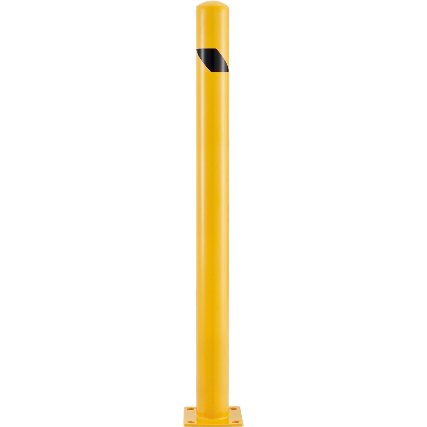Global Industrial Floor Mount Safety Bollard 4-1/2" Dia. x 60''H Yellow