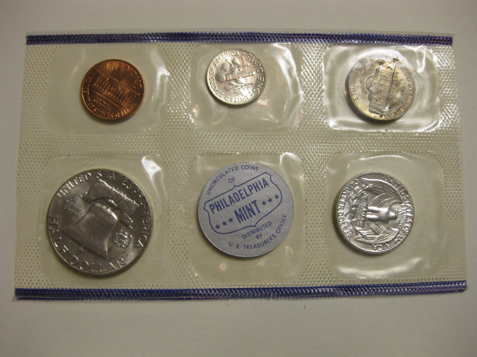 1959 Government Uncirculated Mint Sets P&D with envelope #M9096