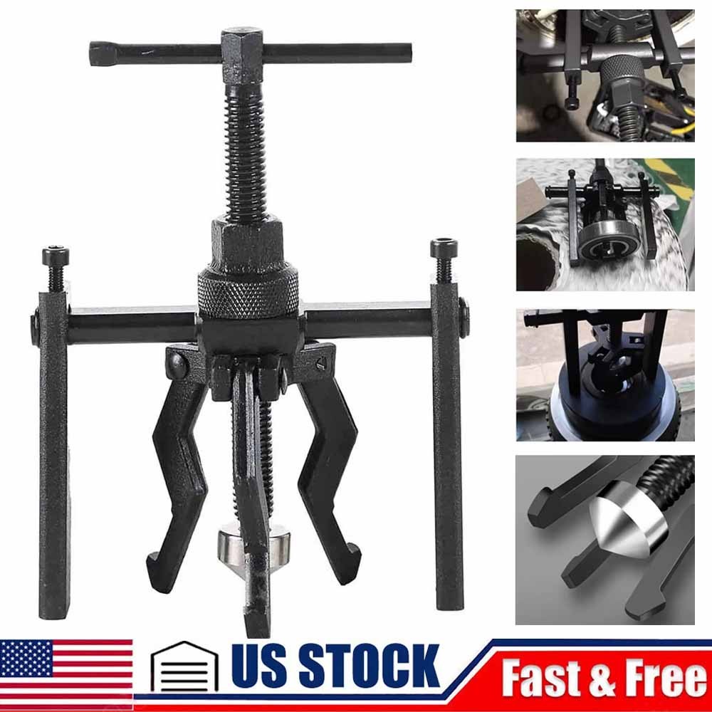 New 3-Jaw Pilot Bearing Puller Auto Motorcycle Bushing Remover Extractor Tools