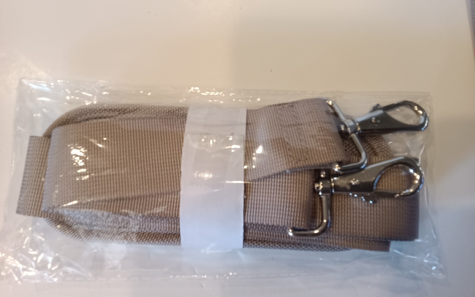 Tan luggage strap