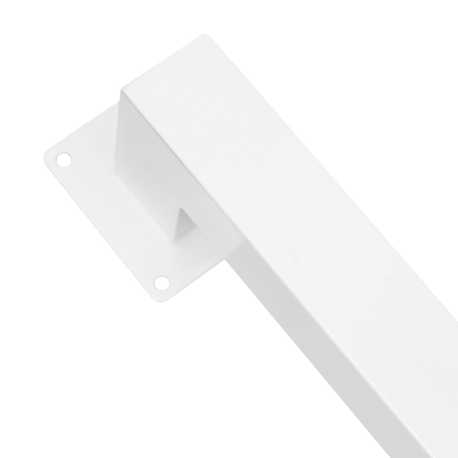 Square Stair Baluster Posts - Durable Metal Railing Decor for Stairs, White
