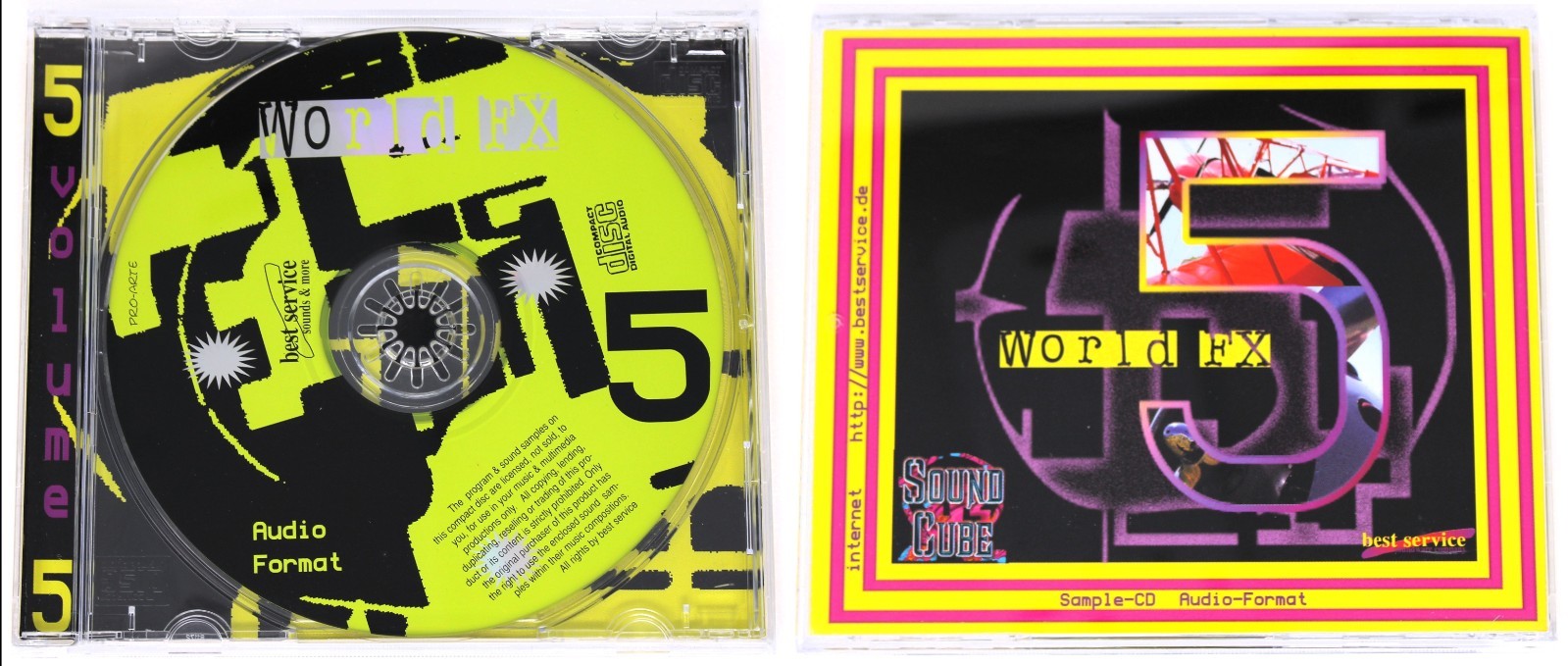 Best Service Sound Cube Audio Format Sample/Sound Library/Sampling 10 CD Box Set