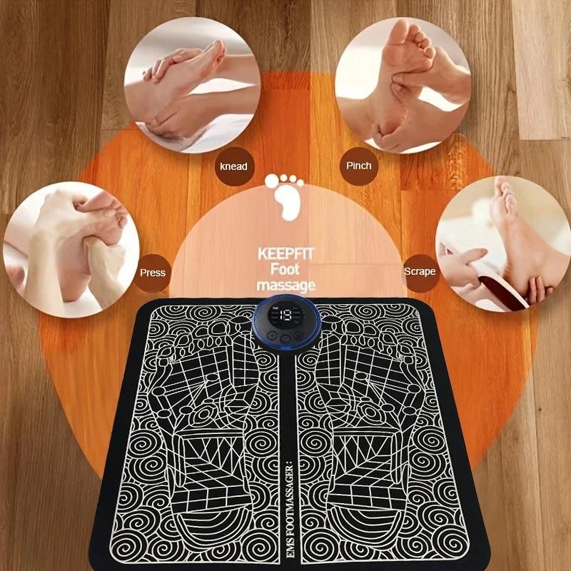 Electric Foot Massager Pad Muscle Massage Relaxation Trainer for Massage Fitness