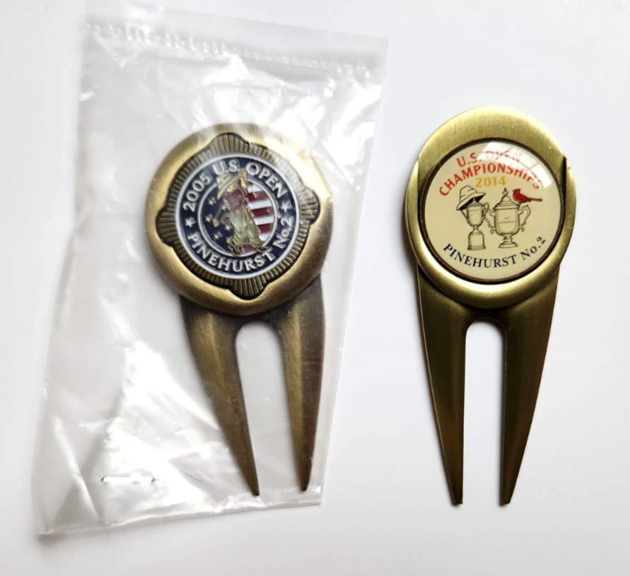 US OPEN Pinehurst No. 2 Golf Divot Tools Ball Markers Lot PGA USGA Championship