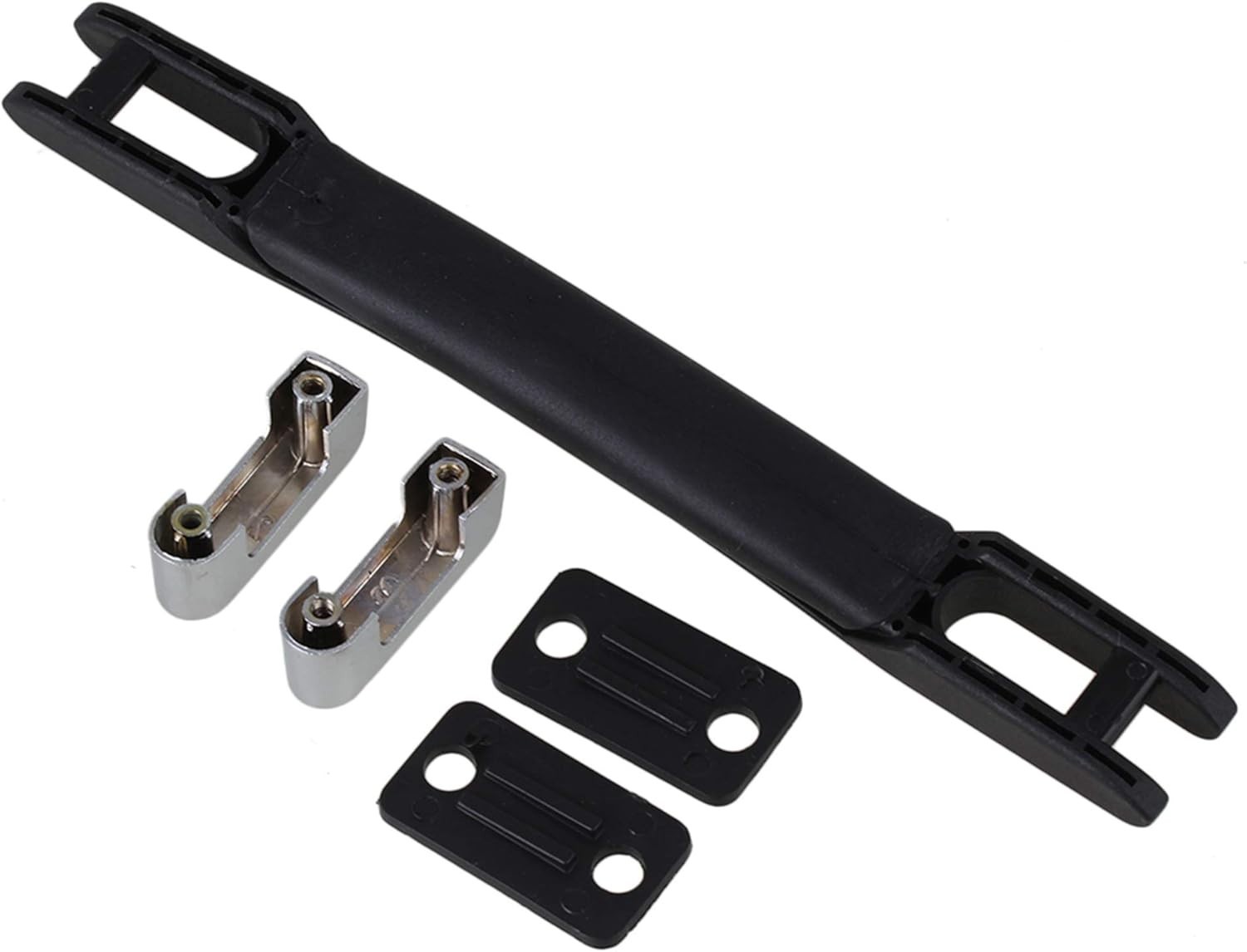 Black Flexible Strap Handle Replacement for Suitcases - 22.5cm Durable Zinc