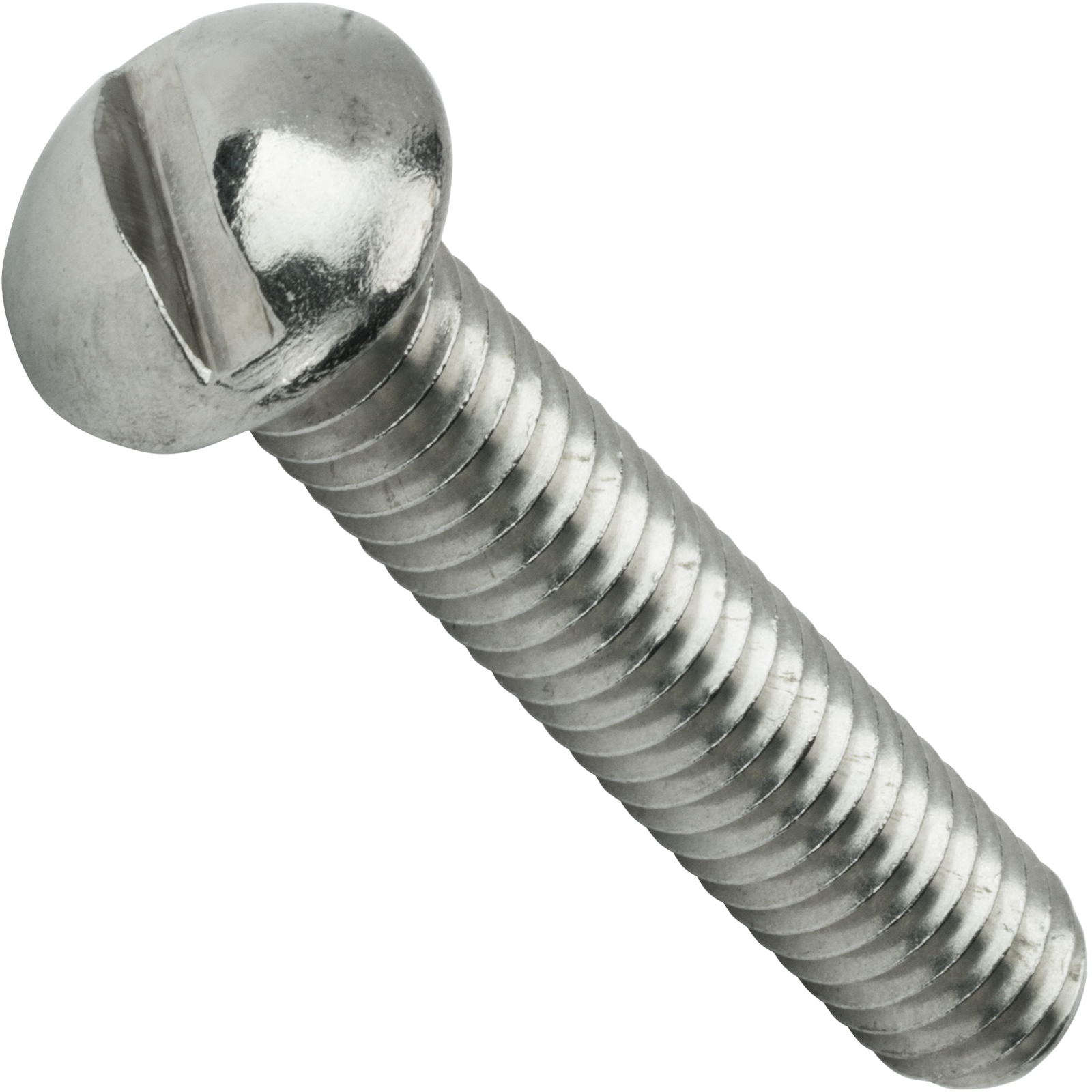 6-32 x 1/2" Slotted Round Head Machine Screws Stainless Steel 18-8 Qty 100