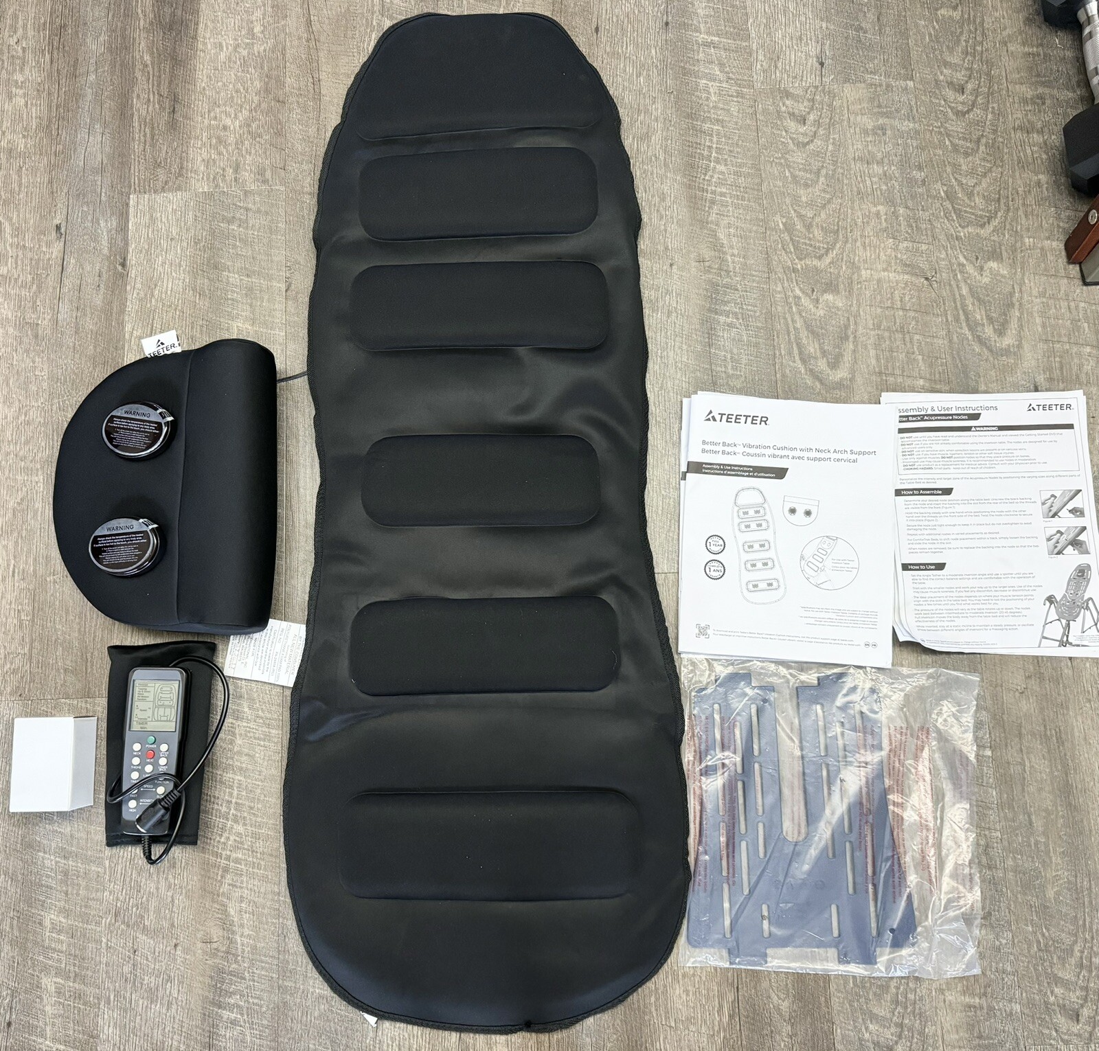 EasePAL Teeter Hang Ups Heat & Vibration Comfort Cushion + Remote Control E-1425