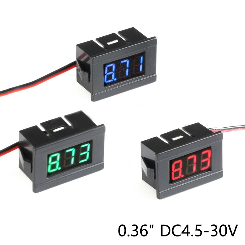 0.36" DC4.5-30V Voltmeter LED Panel Three Digital Display Volt Voltage Meter New