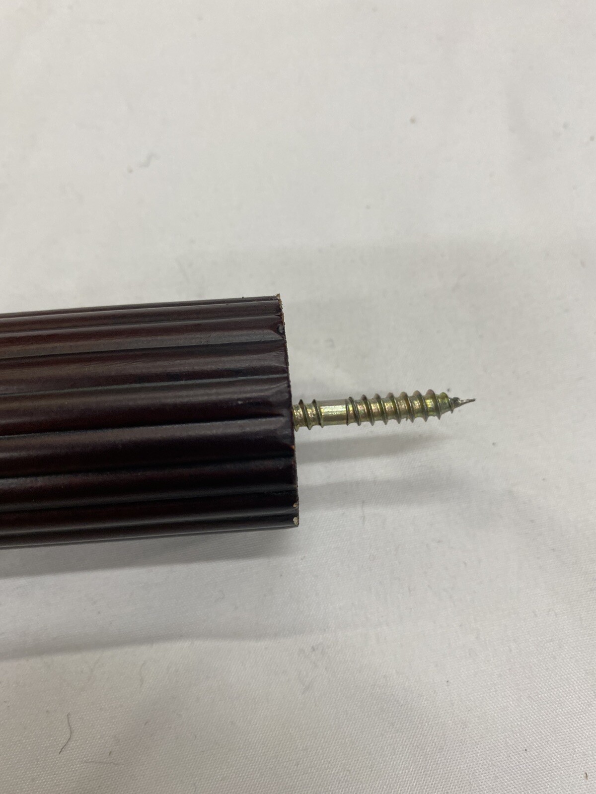 Screw to Connect 2 Wooden Poles curtain drapery