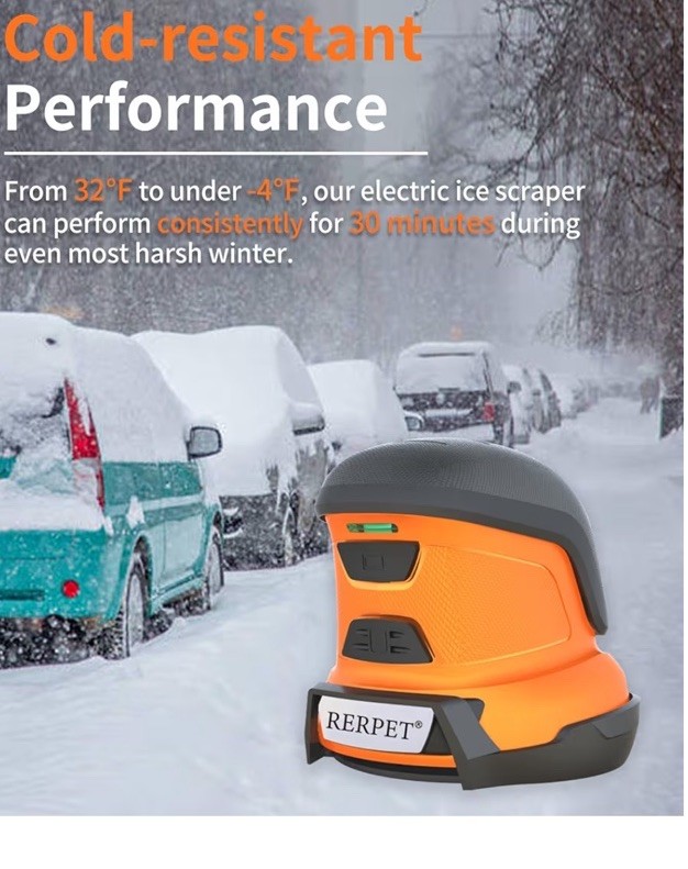 Electric Ice Scraper Car Windshield, Cordless Portable Handheld USB Rechargeable