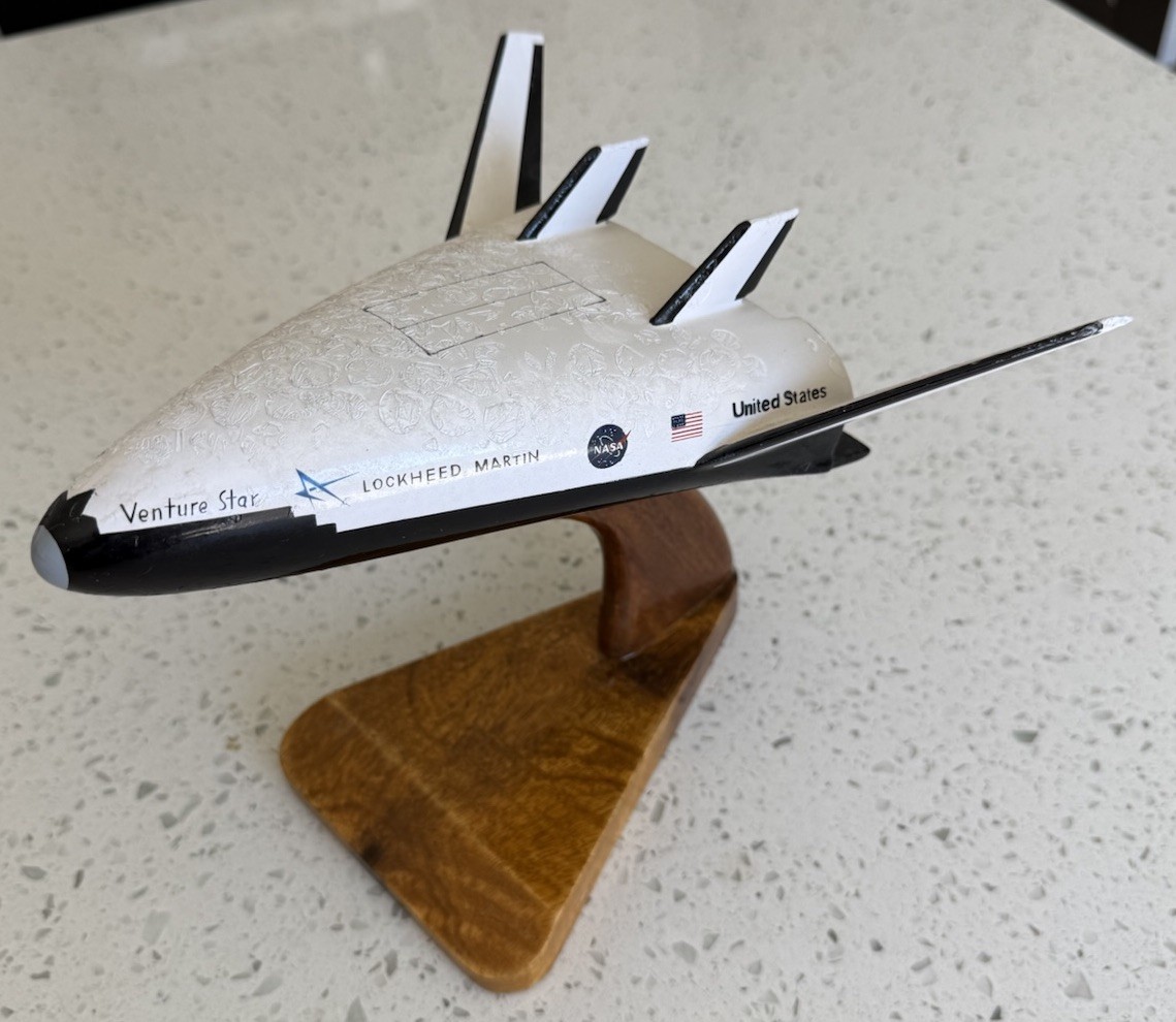 X-33 NASA Venture Star X33 Lockheed Airplane Wood Model Small