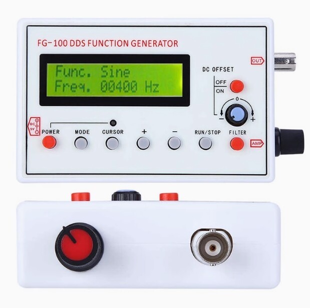 1Hz-500kHz DDS Function Generator Low Frequency Signal Generator FG-100