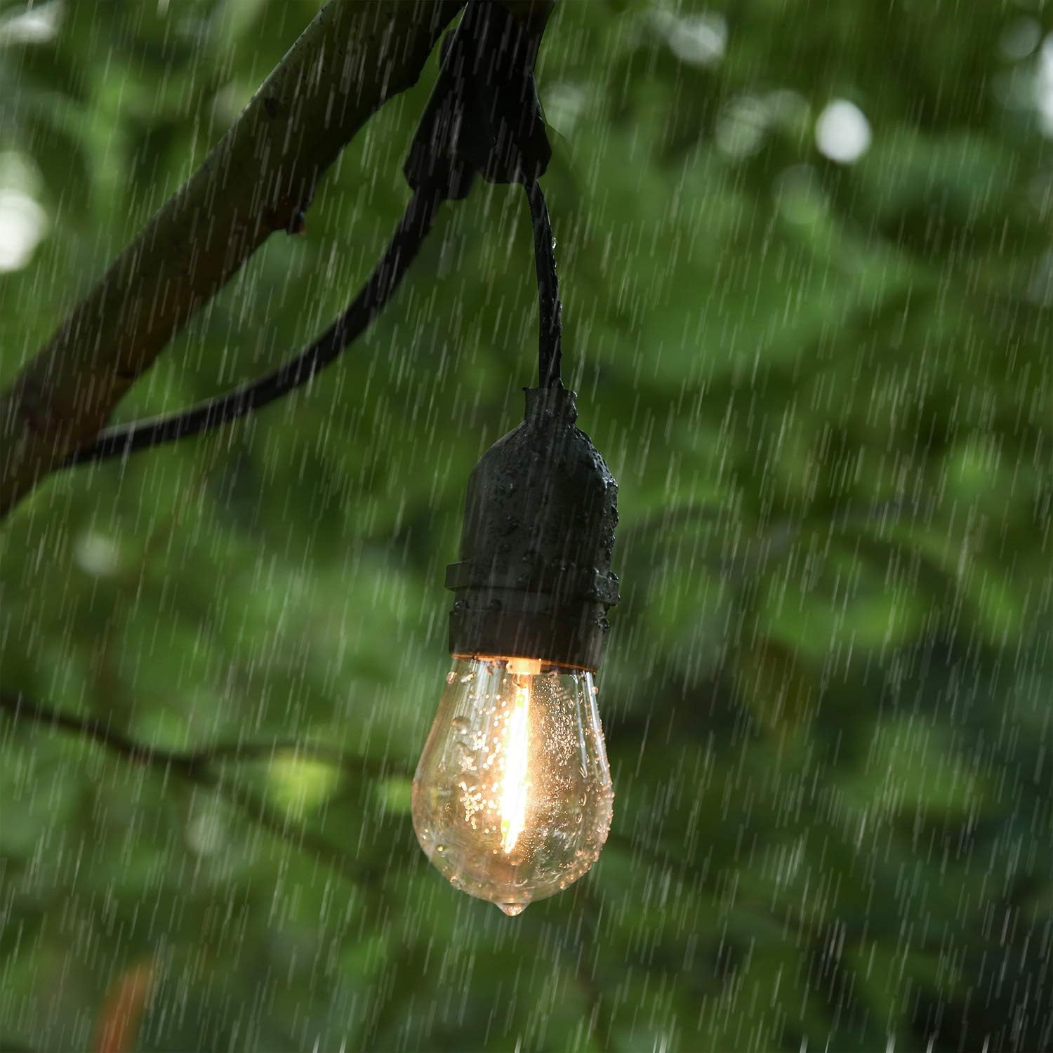 Shatterproof LED String Lights, Waterproof, Warm White 2200K, 70LM, E26 Base - 1