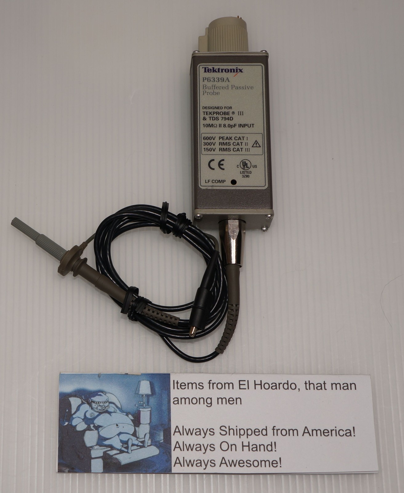 Tektronix P6339A Buffered 500MHz Passive Probe for TDS794D Tekprobe III Untested