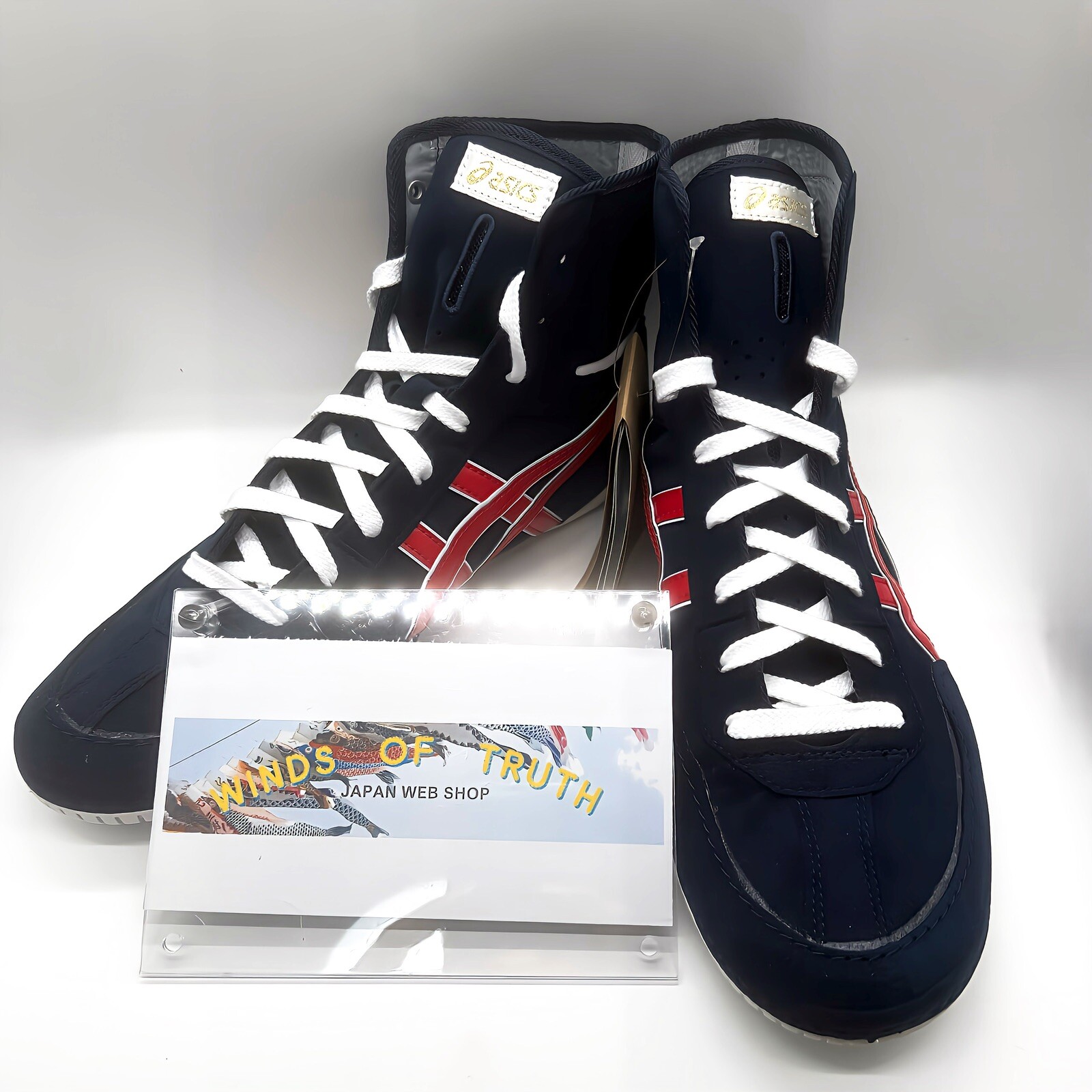 Asics Wrestling Shoes 1083A001 EX-EO special order navy x red white edge New