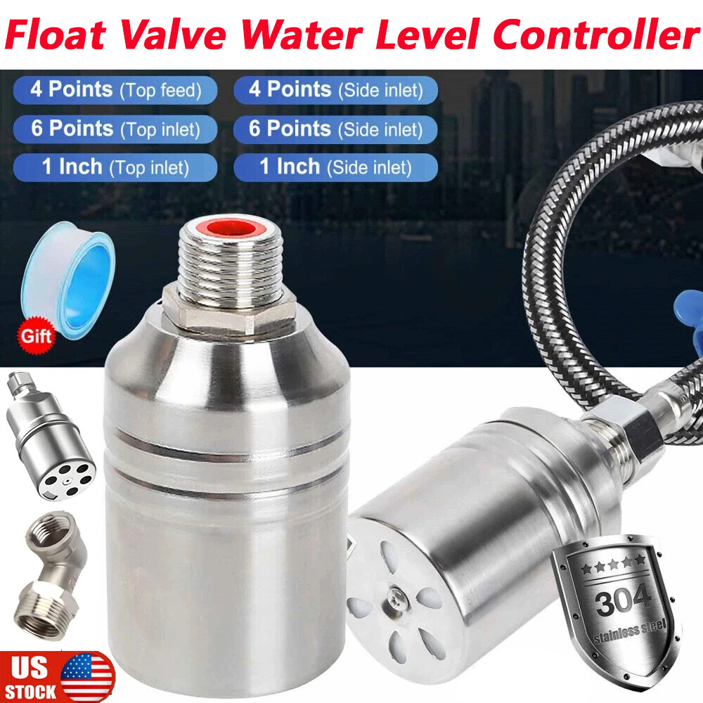 304 Stainless Steel Automatic Water Level Control Float Valve Water Tank Shutoff