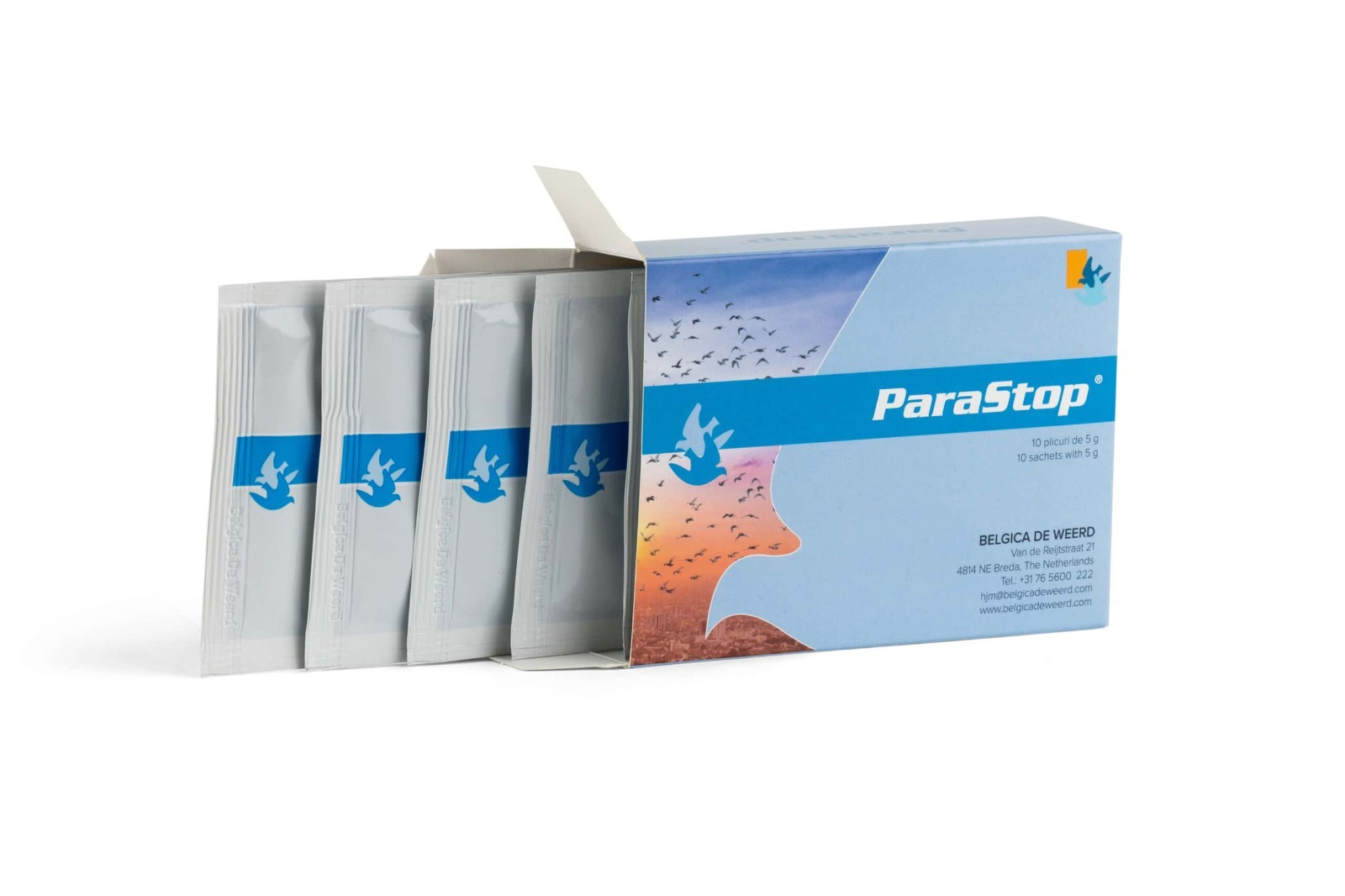 Parastop - 5 sachets - Salmonellosis - by Belgica de Weerd