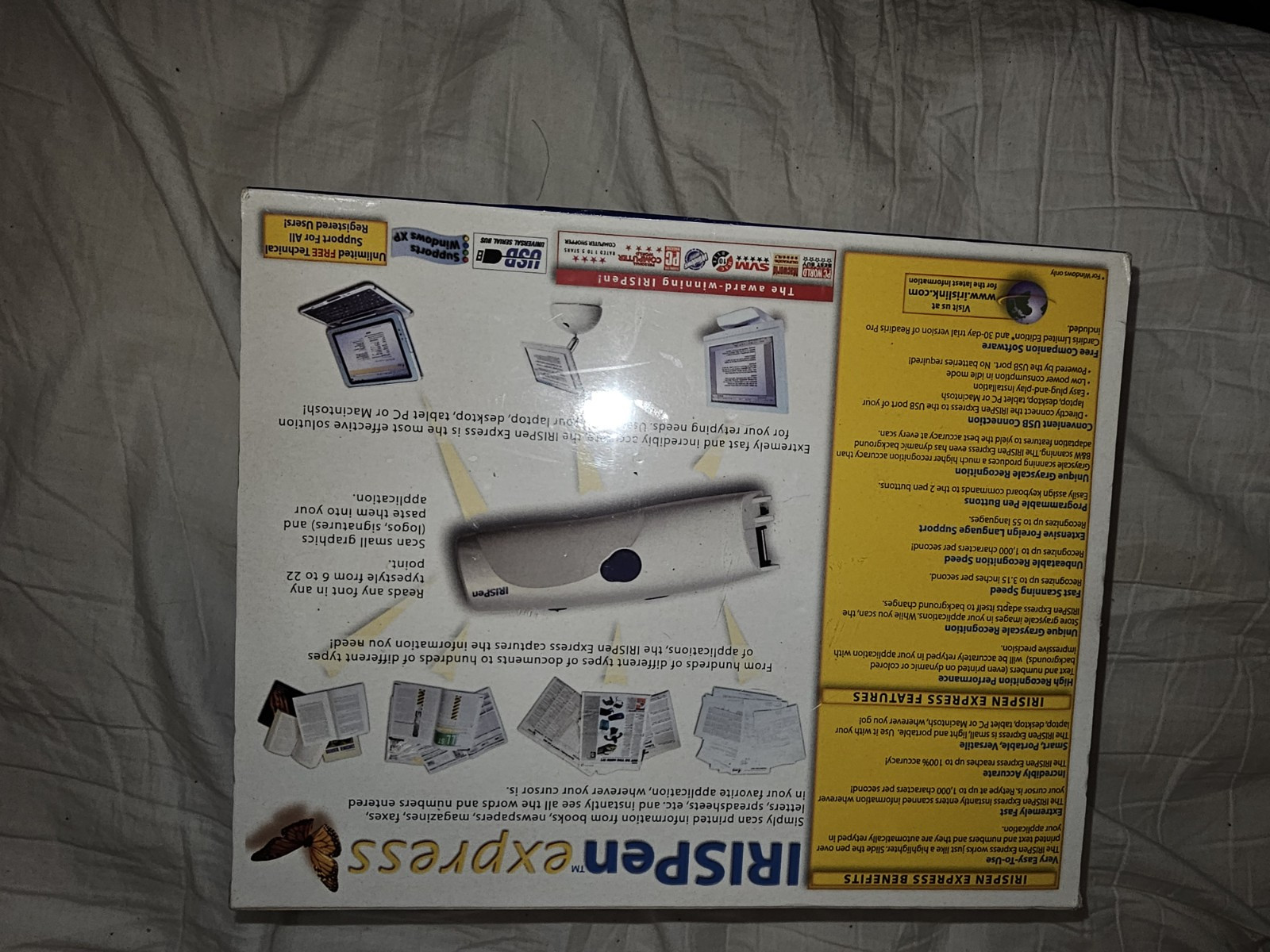 Vintage NIB IrisPen Express Electronic Scanner Mac PC USB Barcode