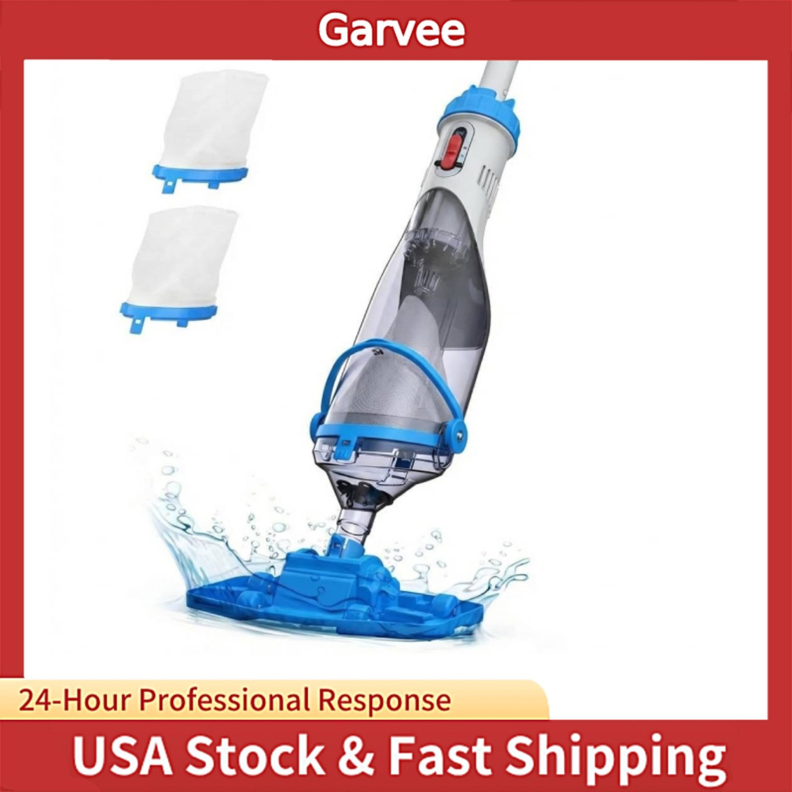 18.5 Gal/Min Suction And 60 Min Runtime Power Rechargeable Cordless Handheld Poo