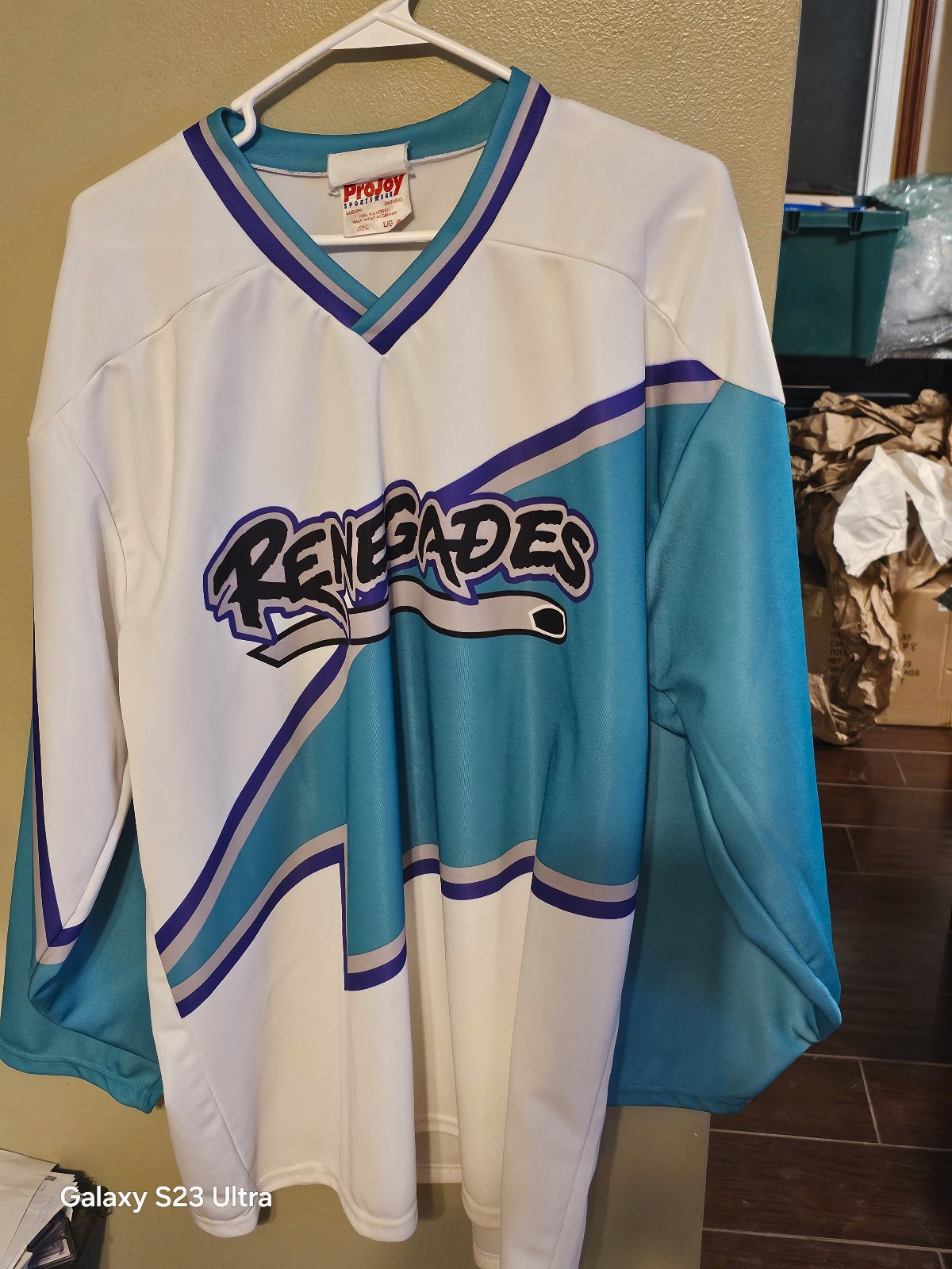 RICHMOND RENEGADES MINOR LEAGUE HOCKEY JERSEY SIZE LARGE ADULT