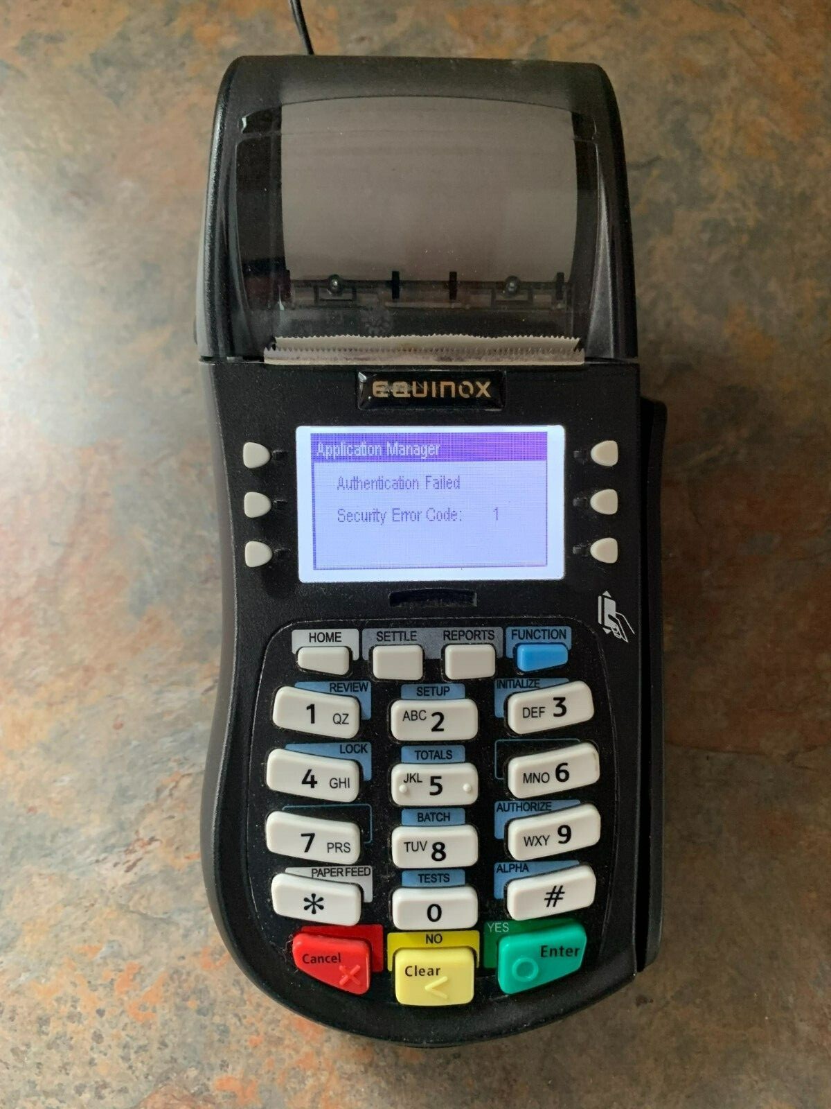Equinox T4220 SC Merchant Credit Card Payment Terminal P/N 010332-374R R