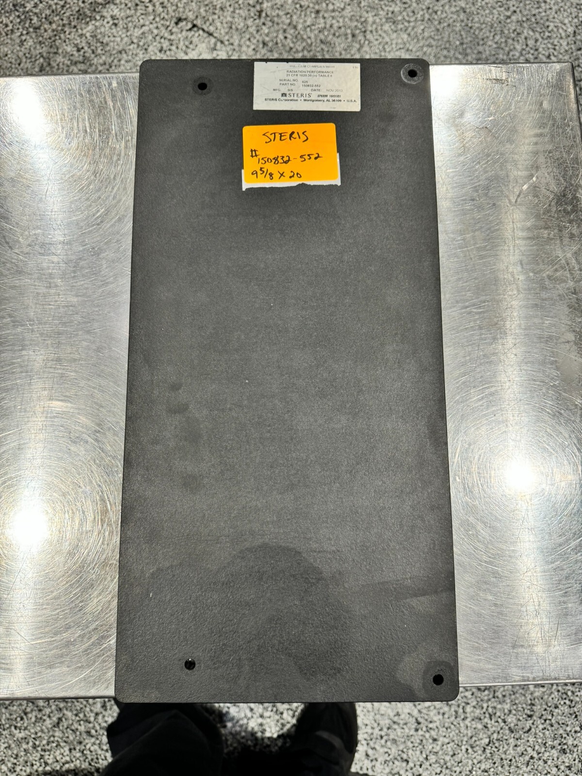 Steris X-Ray OR Table Board 150832-552 (9⅝X20)