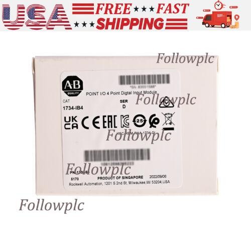 NEW Allen Bradley 1734-IB4 Point I/O 4 Point Digital Input Module US Free Tax