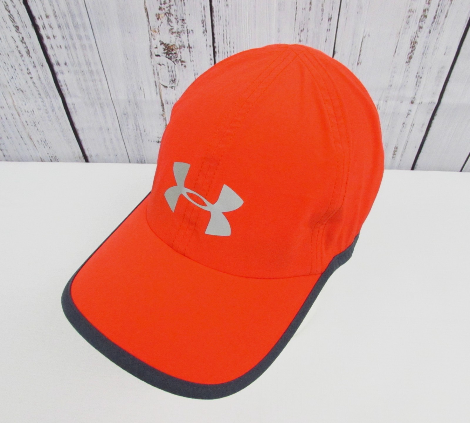 Under Armour UA Free Fit Men's Reflective Runner Hat/Cap-Amber Red 1275760 984