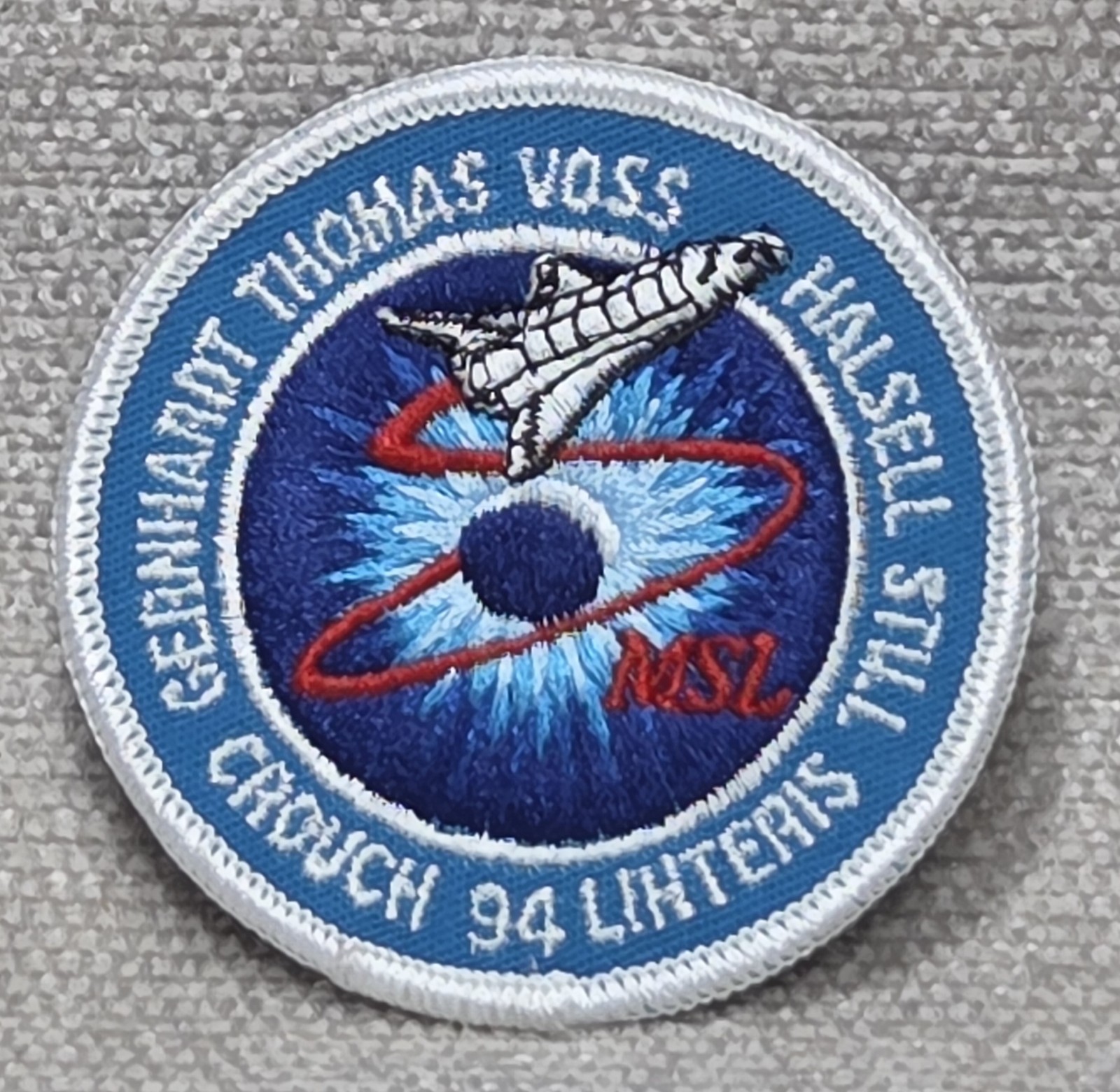 NASA STS-94 MSL 3" X 3" Patch Space Shuttle Columbia Halsell Still Voss Thomas A