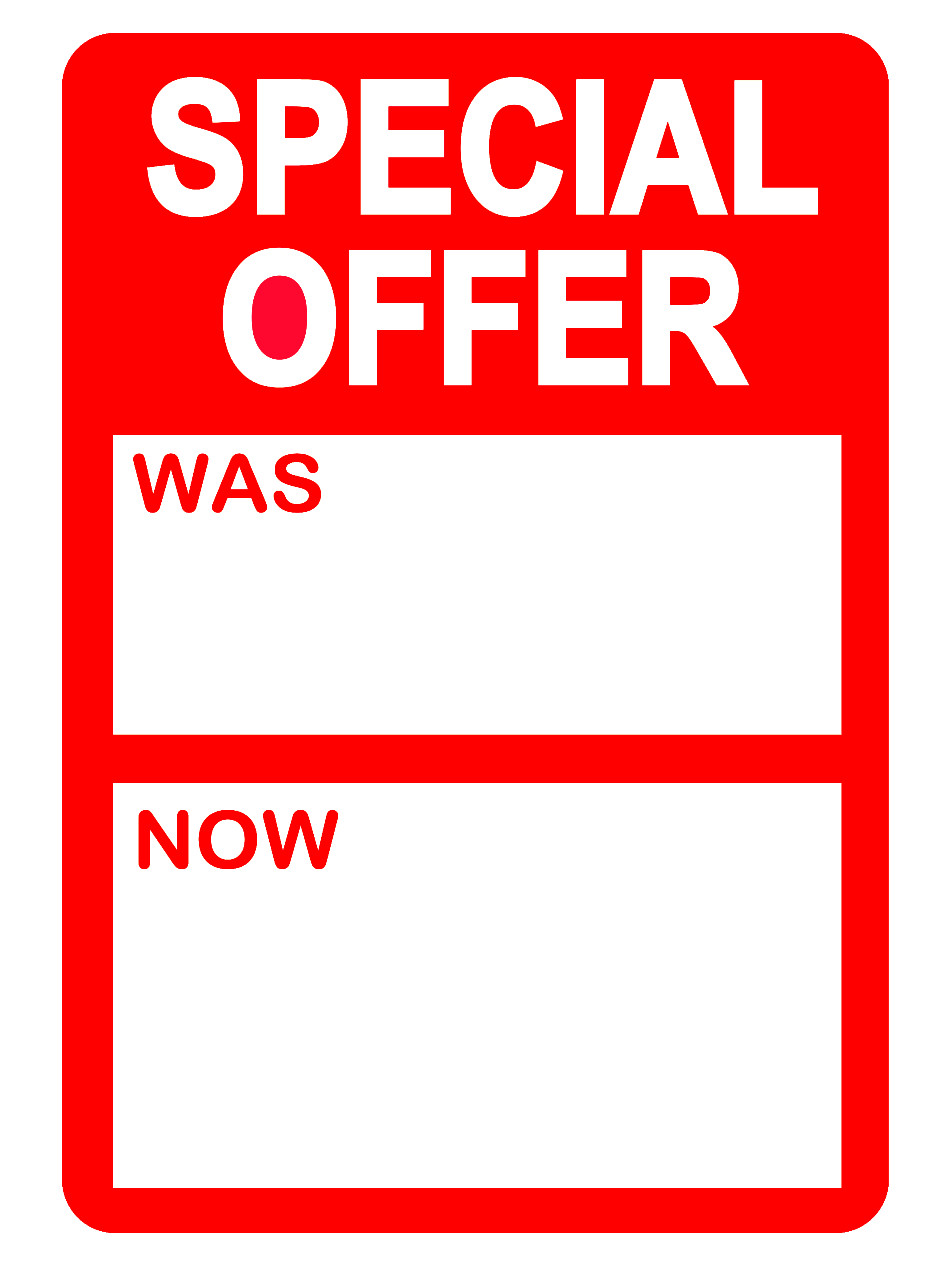 Special Offer was / now - Price Stickers / Labels For Use With Thermal Printers