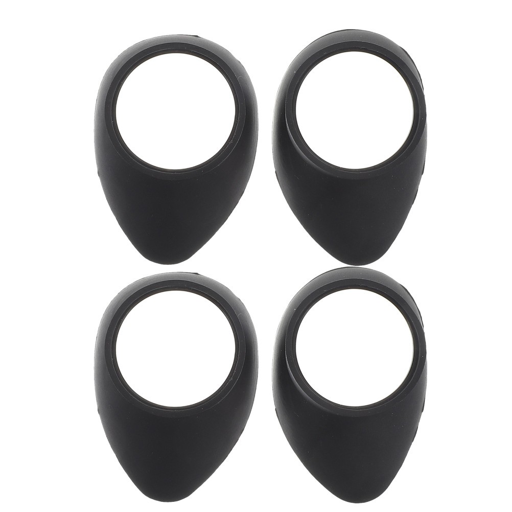 4Pcs Soft Rubber Eyepiece Shield Caps Durable Protective Covers for Microscope